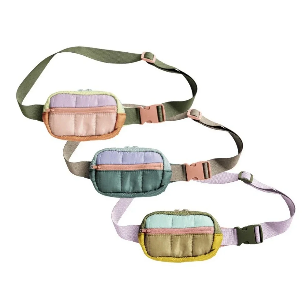 New With Tags‎ Talking Out Of Turn Toot Hip Bag Small Puffy Sage Color BLock
